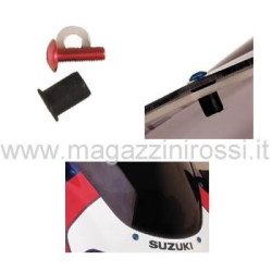 Set 8 viti rosse ergal per cupolini moto