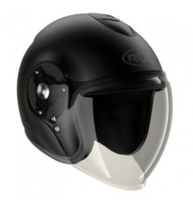 Casco Roof New Rover monocolore nero opaco Casco Roof New Rover monocolore nero opaco