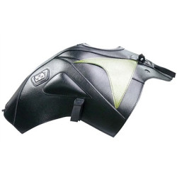 Copriserbatoio Bagster per Honda CBF600 S 04-11 in similpelle nero con deco verde oliva