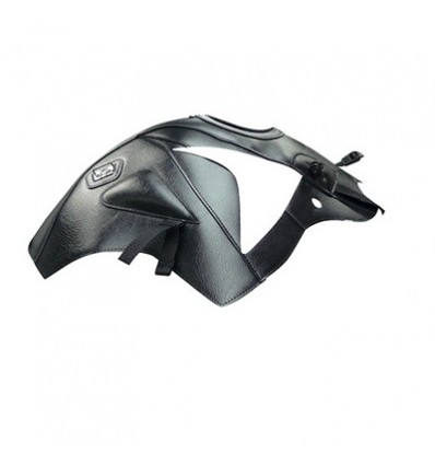 Copriserbatoio Bagster per Honda CBF600 S 04-11 in similpelle nero con deco bianco