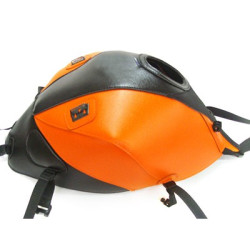 Copriserbatoio Bagster per Kawasaki Z800 in similpelle nero e arancione