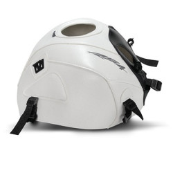 Copriserbatoio Bagster per Aprilia RS4 125 dal 2013 in similpelle bianco e nero