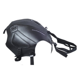Copriserbatoio Bagster per Aprilia Caponord 1200 in similpelle nero opaco e nero