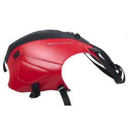 Copriserbatoio Bagster per Aprilia Caponord 1200 in similpelle nero opaco e rosso