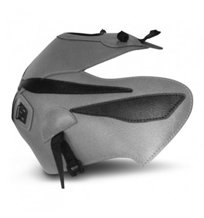 Copriserbatoio Bagster per Honda CBF 125 09-14 in similpelle grigio acciaio con triangolo nero