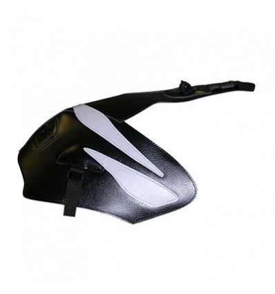 Copriserbatoio Bagster per Honda CBF 125 09-14 in similpelle nero con triangolo grigio