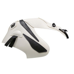 Copriserbatoio Bagster per Honda CBF 125 09-14 in similpelle bianco con triangolo nero