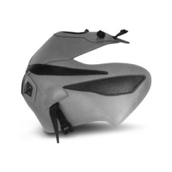 Copriserbatoio Bagster per Honda CBF 125 09-14 in similpelle bianco con triangolo nero