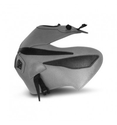 Copriserbatoio Bagster per Honda CBF 125 09-14 in similpelle bianco con triangolo nero