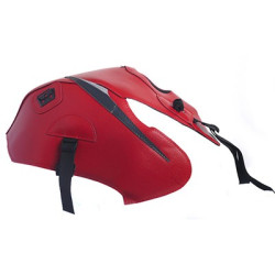 Copriserbatoio Bagster per Honda CBF 125 09-14 in similpelle rosso con triangolo antracite e grigio chiaro