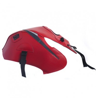 Copriserbatoio Bagster per Honda CBF 125 09-14 in similpelle rosso con triangolo antracite e grigio chiaro