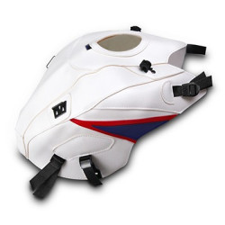 Copriserbatoio Bagster per Honda CBR 125 e 250 11-14 in similpelle bianco, blu e rosso
