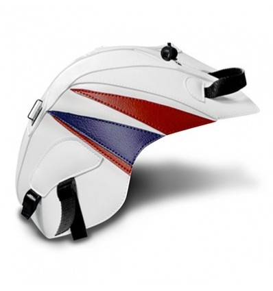 Copriserbatoio Bagster per Honda CBR 125 e 250 11-14 in similpelle bianco, rosso e blu