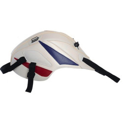 Copriserbatoio Bagster per Honda CBR 125 e 250 11-14 in similpelle bianco, rosso e blu