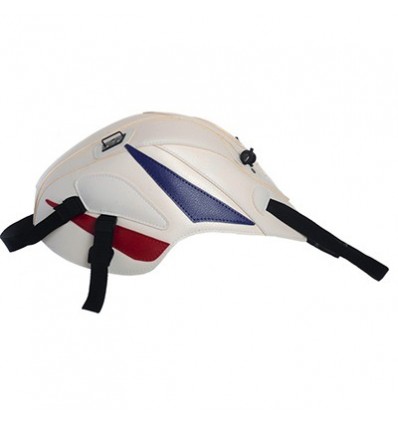 Copriserbatoio Bagster per Honda CBR 125 e 250 11-14 in similpelle bianco, rosso e blu