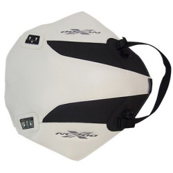 Copriserbatoio Bagster per Honda NC 700 X 2012 in similpelle bianco e nero opaco