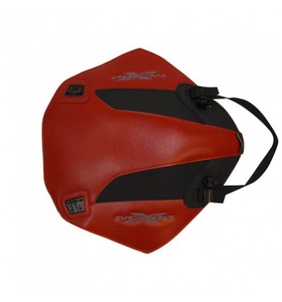 Copriserbatoio Bagster per Honda NC 700 X 2012 in similpelle rosso e nero opaco