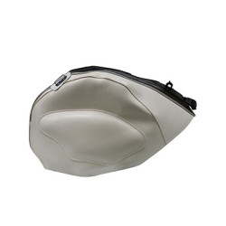 Copriserbatoio Bagster per Honda VFR 800 02-09 in similpelle nero e bianco