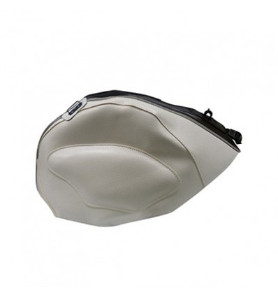 Copriserbatoio Bagster per Honda VFR 800 02-09 in similpelle nero e bianco