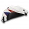 Copriserbatoio Bagster per Honda CBR 1000RR 12-16 in similpelle bianco con triangolo rosso scuro e blu