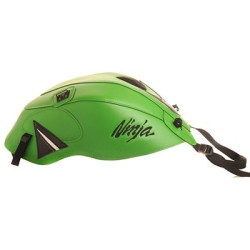 Copriserbatoio Bagster per Kawasaki ZX 300 R Ninja in similpelle verde, deco nero e bianco