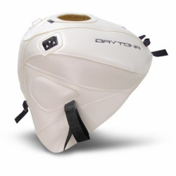 Copriserbatoio Bagster per Triumph Daytona 675R dal 2013 in similpelle bianco