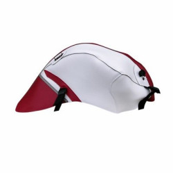 Copriserbatoio Bagster per Yamaha YZF R125 08-18 in similpelle rosso e bianco