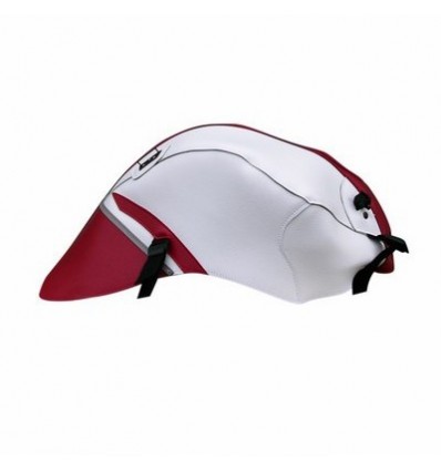 Copriserbatoio Bagster per Yamaha YZF R125 08-18 in similpelle rosso e bianco