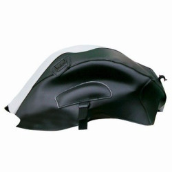 Copriserbatoio Bagster per Yamaha YZF R125 08-18 in similpelle nero opaco e bianco