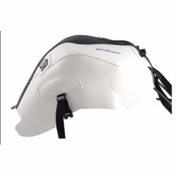 Copriserbatoio Bagster per Yamaha YZF R125 08-18 in similpelle bianco e nero opaco