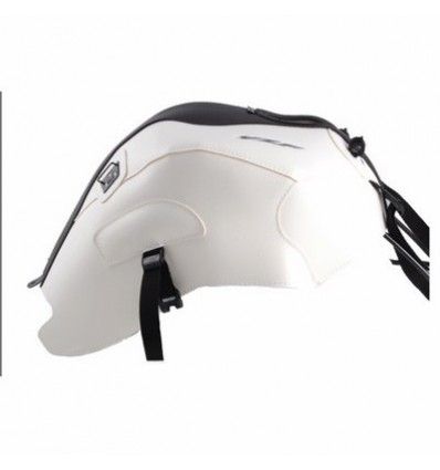 Copriserbatoio Bagster per Yamaha YZF R125 08-18 in similpelle bianco e nero opaco
