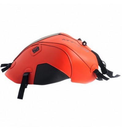 Copriserbatoio Bagster per Yamaha MT-09 e MT-09 SP arancio, carbonio, nero e bordo argento