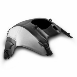 Copriserbatoio Bagster per Ducati Diavel 1200 dal 2011 in similpelle nero, deco e bordo argento