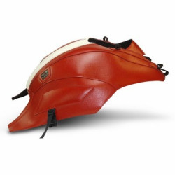 Copriserbatoio Bagster per Ducati Diavel 1200 dal 2011 in similpelle rosso e strisce bianche