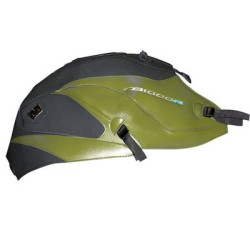 Copriserbatoio Bagster per Honda CB 1000R 08-17 in similpelle verde oliva e nero opaco
