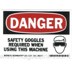 Adesivo Import serie Danger occhiali
