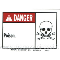 Adesivo Import serie Danger veleno