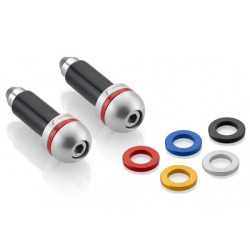 Terminali manubrio Rizoma MA530A in ergal argento con i