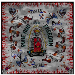 Foulard DMD Helmets Scarver in seta cotone stampato gra