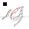 Fiancata laterale dx nera Honda ZX
