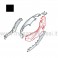 Fiancata laterale sx nera Honda ZX dal 2001