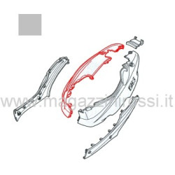 Fiancata laterale dx argento Honda ZX