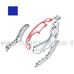 Fiancata laterale dx blu Honda ZX