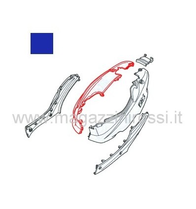Fiancata laterale dx blu Honda ZX Fiancata laterale dx blu Honda ZX