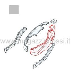 Fiancata laterale sx argento Honda ZX fino 2000