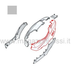 Fiancata laterale sx argento Honda ZX dal 2001