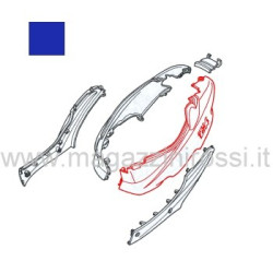 Fiancata laterale sx blu Honda ZX dal 2001