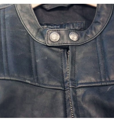 Giacca da moto in pelle Roland Sands Design mod. ENZO COAL Giacca da moto in pelle Roland Sands Design mod. ENZO COAL