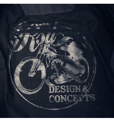 Giacca da moto in pelle Roland Sands Design mod. ENZO COAL Giacca da moto in pelle Roland Sands Design mod. ENZO COAL