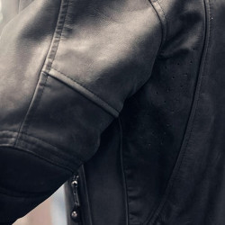 Giacca da moto in pelle Roland Sands Design mod. ENZO COAL Giacca da moto in pelle Roland Sands Design mod. ENZO COAL